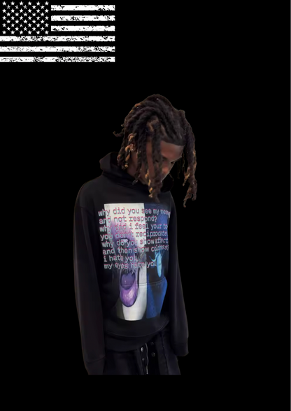 ‘BRXKEN MESSAGES’ HOODIE 𖦏