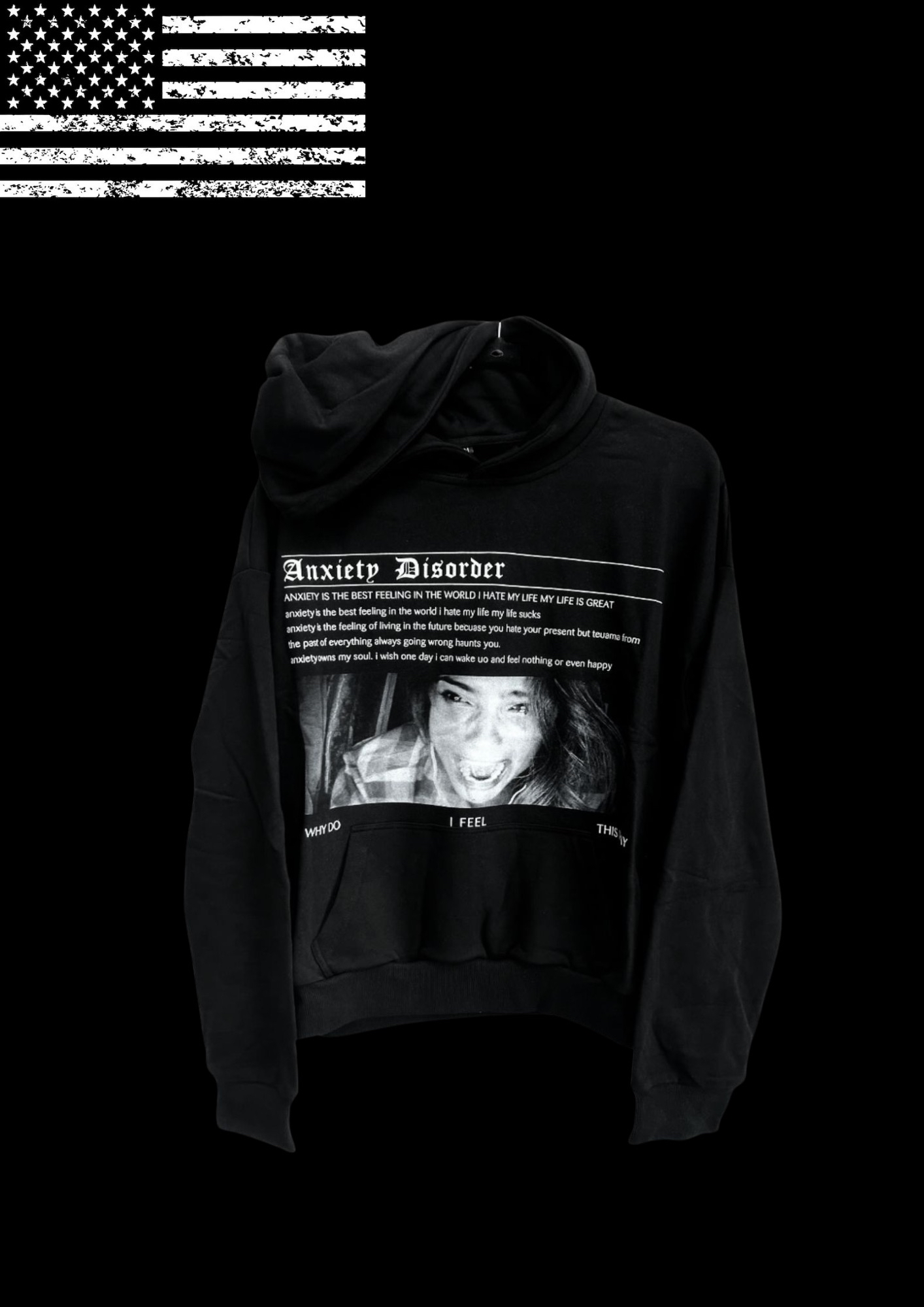 'ANXIOUS' HOODIE 𖦏