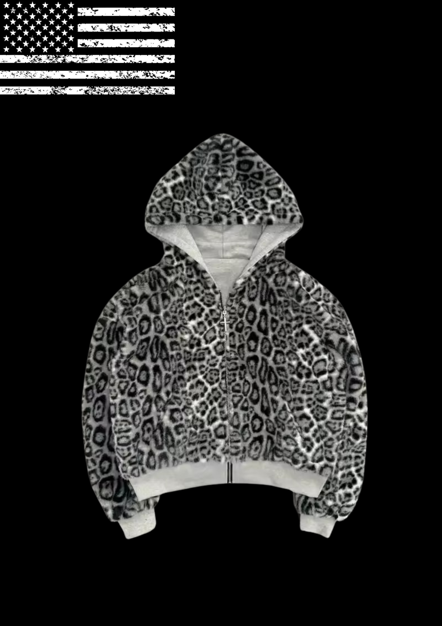 'SNOWLEOPARD' HOODIE 𖦏