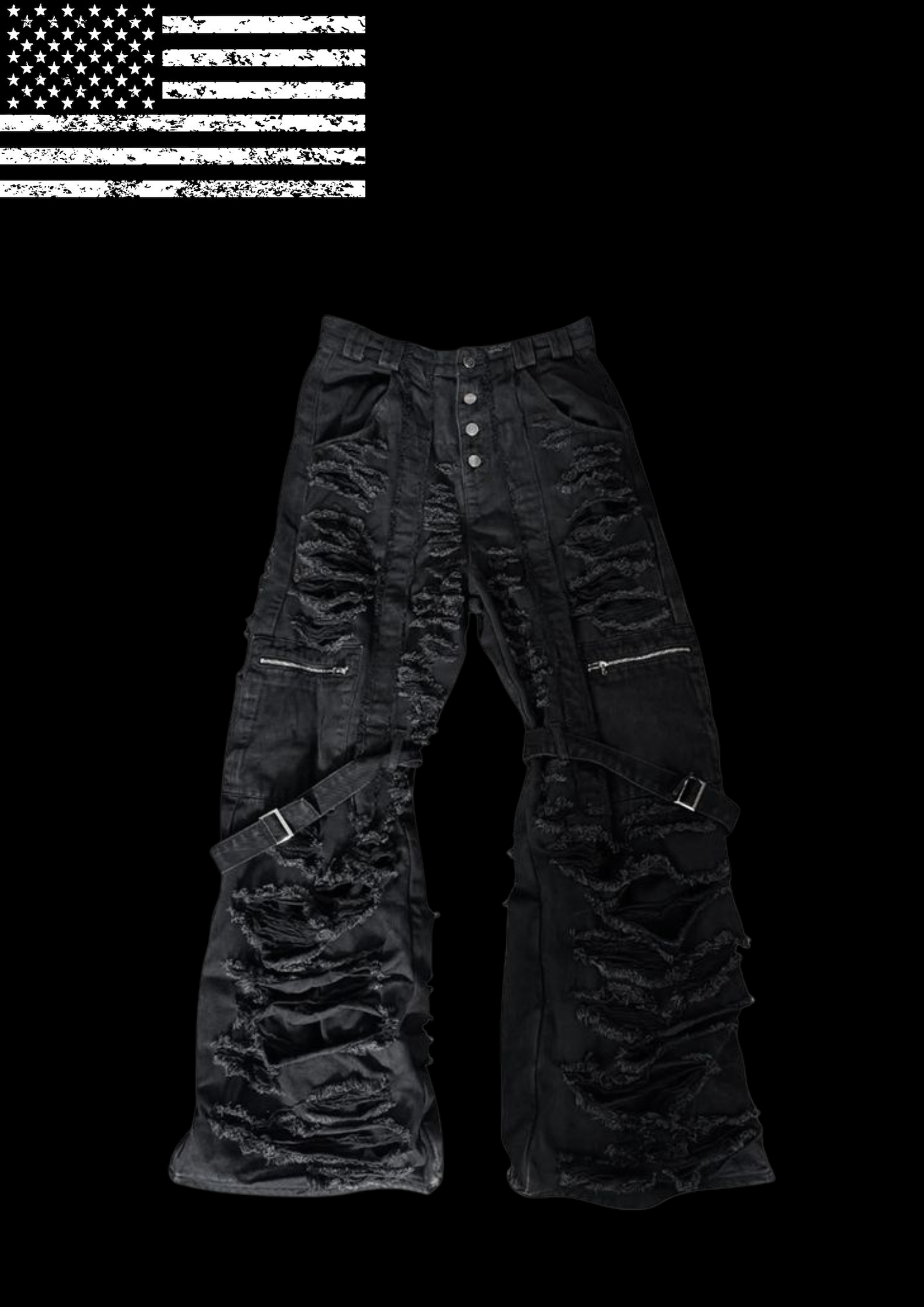 'STRXSS' FLARED JEANS 𖦏