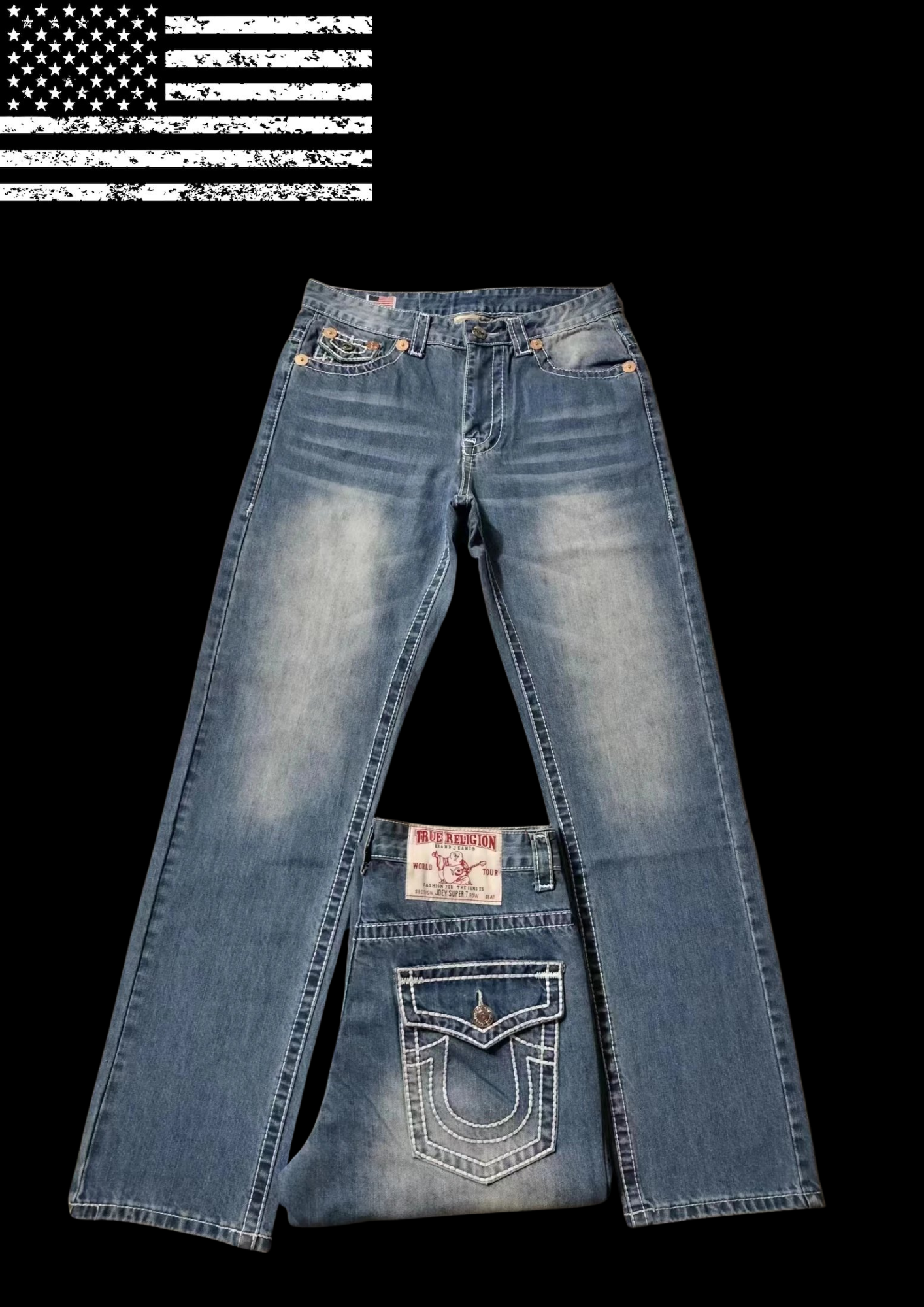 'TRUEY X LA' JEANS 𖦏