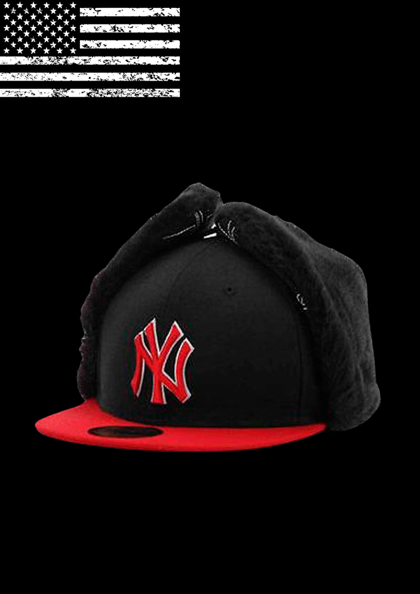 'RXD N BLACK' FUR CAP 𖦏