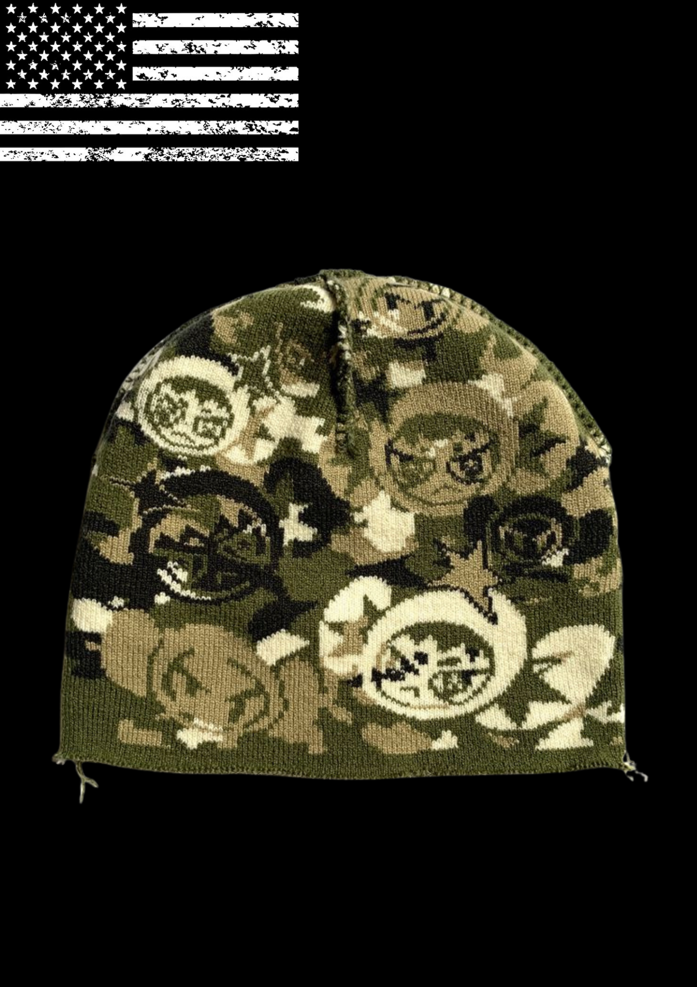 'CAM0FLAGUED' BEANIE 𖦏