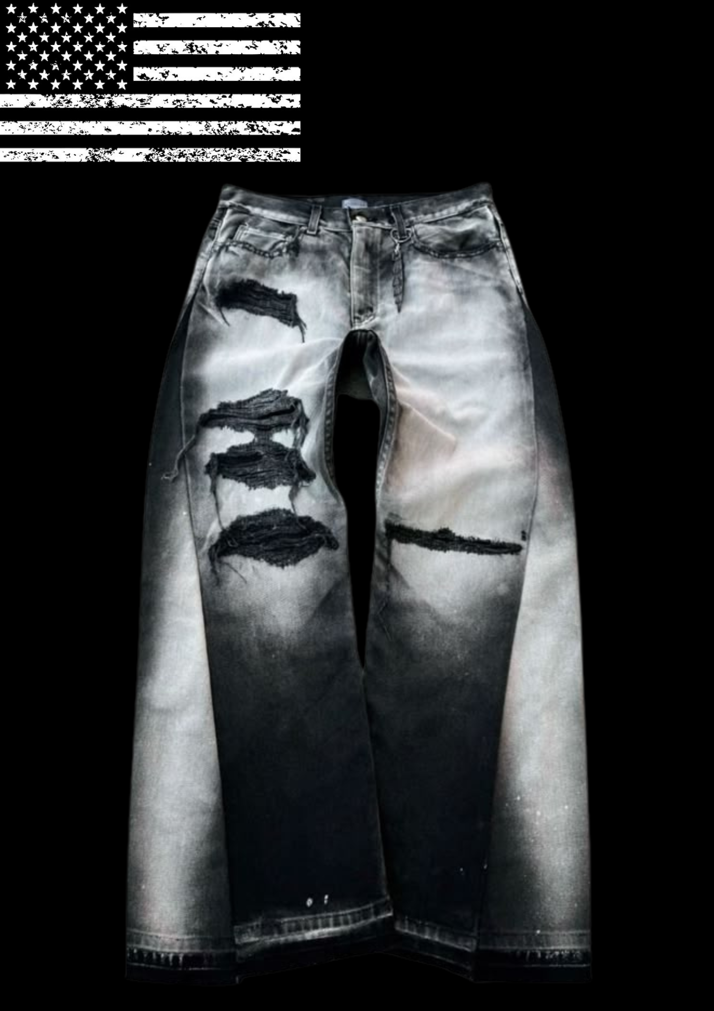 'SLXSH' FLARED JEANS 𖦏