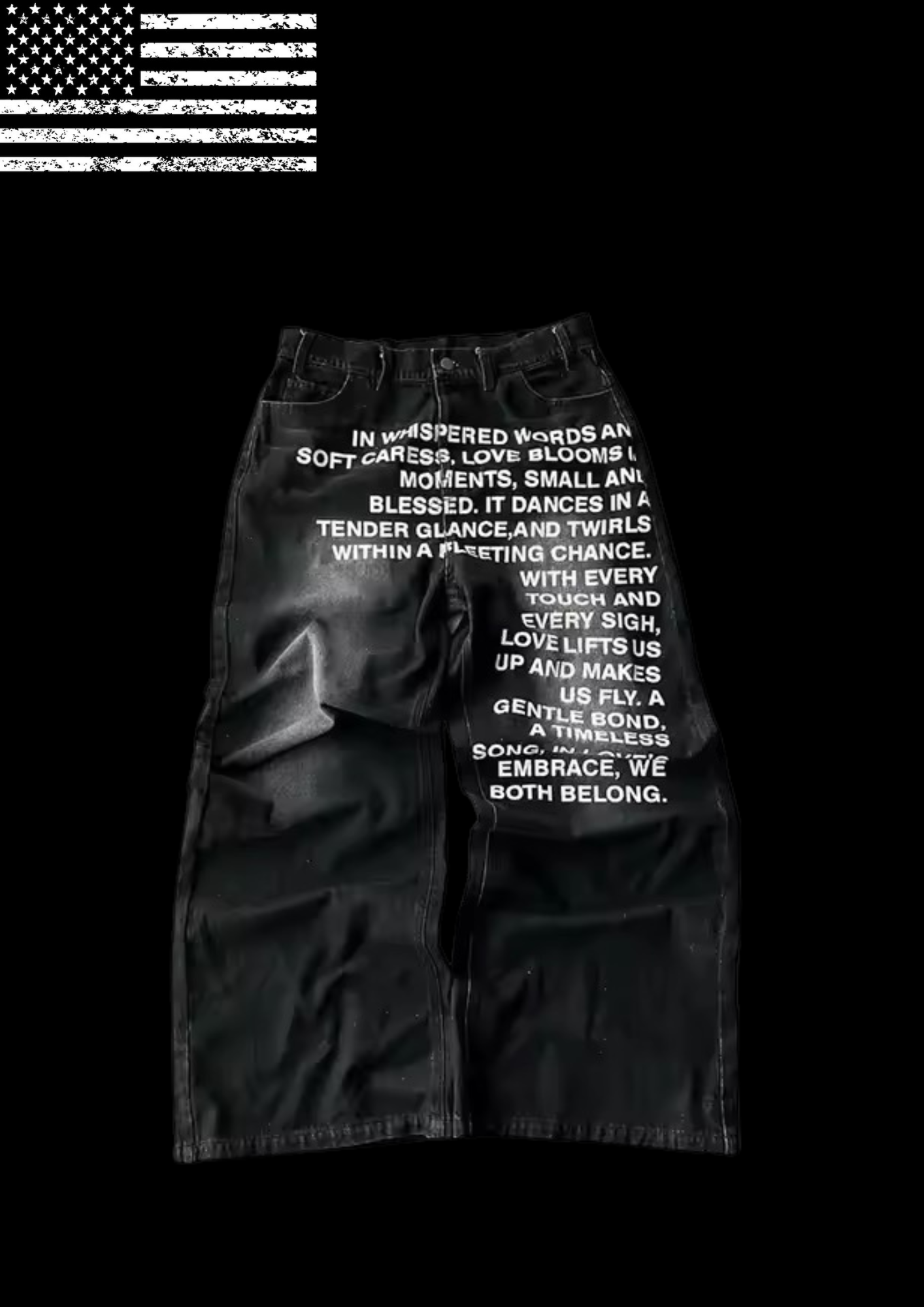 ‘POEM’ BAGGY JEANS 𖦏