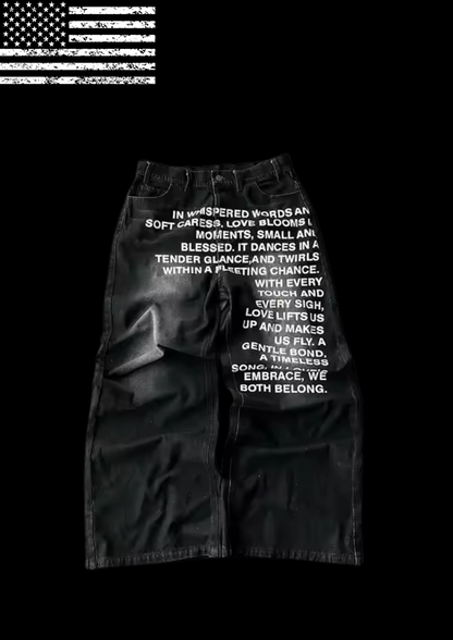 ‘POEM’ BAGGY JEANS 𖦏