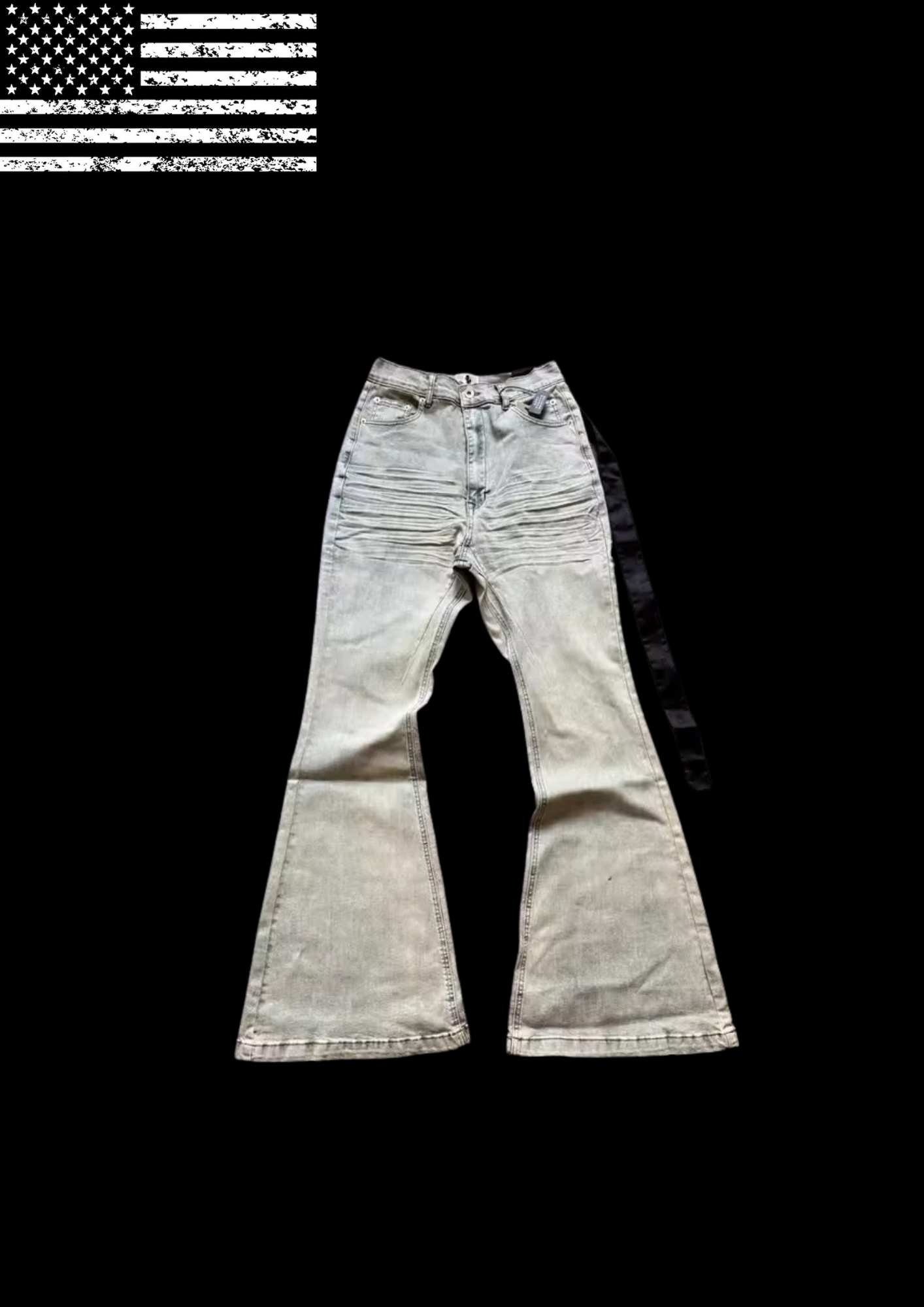 ‘GREY N FLARED’ JEANS