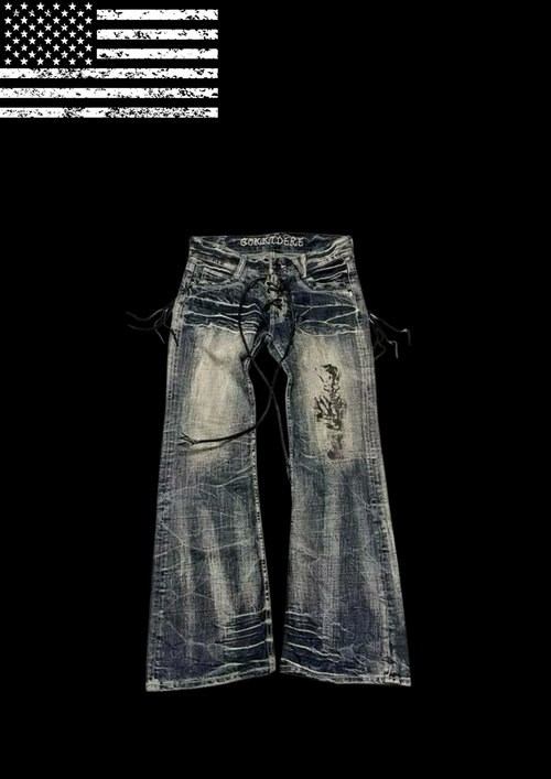 ‘LXCED’ FLARED JEANS 𖦏